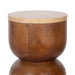 Drink Table Walnut Brown 8x8x22 3