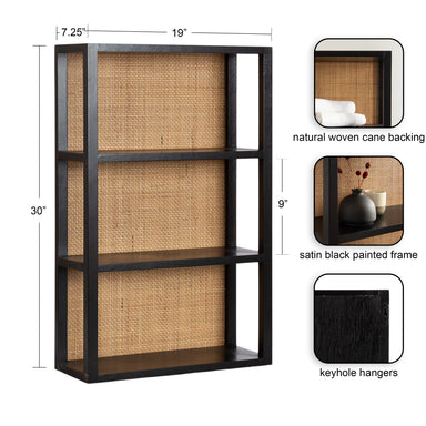 Accent Shelf Black 19x30 2