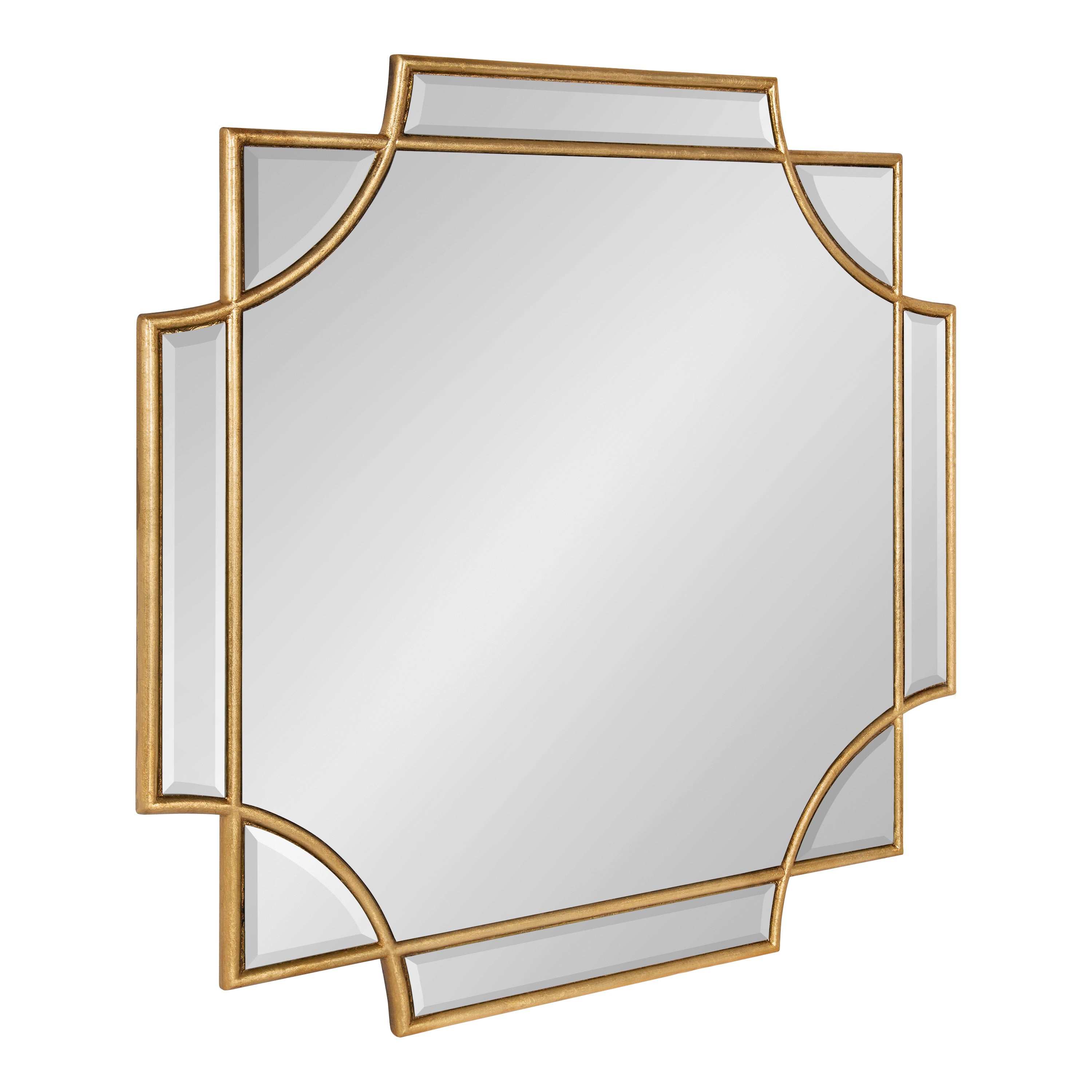 Scallop Mirror 24x24 Gold 1