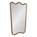 Irregular Mirror Walnut Brown 24x36 1