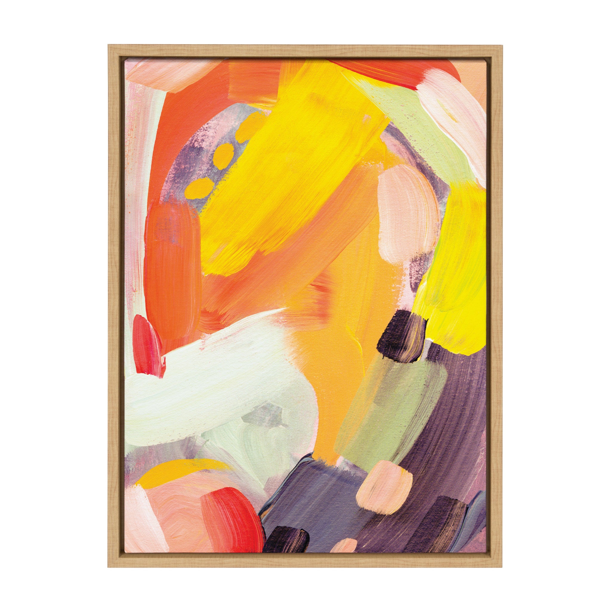 Sylvie Abstract Study No 24 Framed Canvas by Rachel Christopoulos