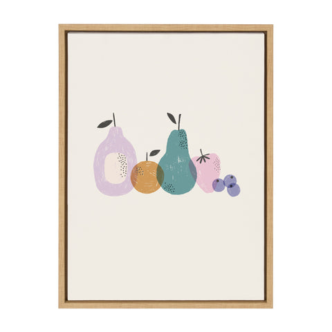 Sylvie Fruity Framed Canvas by DuchessPlum