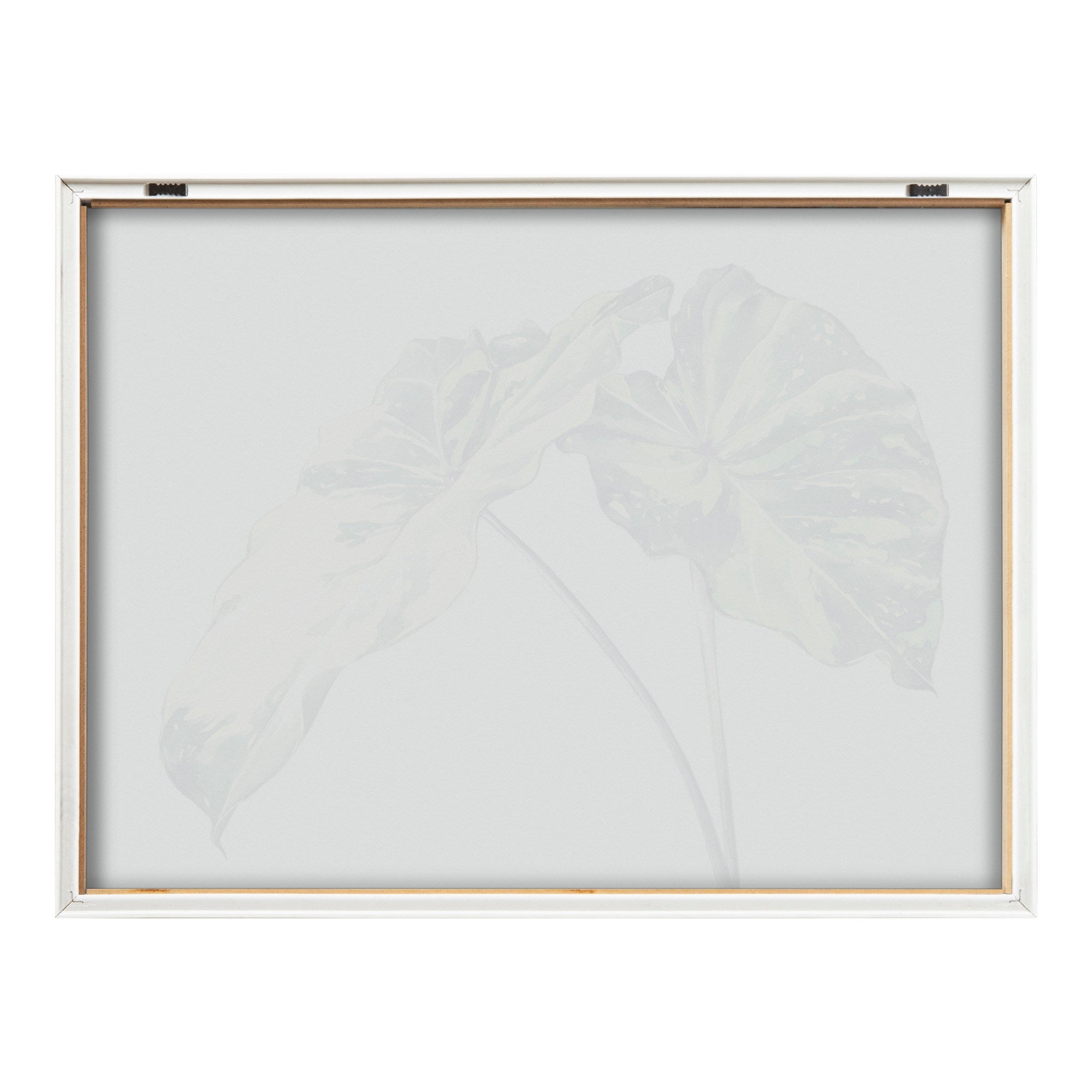 Blake Spotted Leaves Neutral Framed Printed Glass by Emily Marie Watercolors