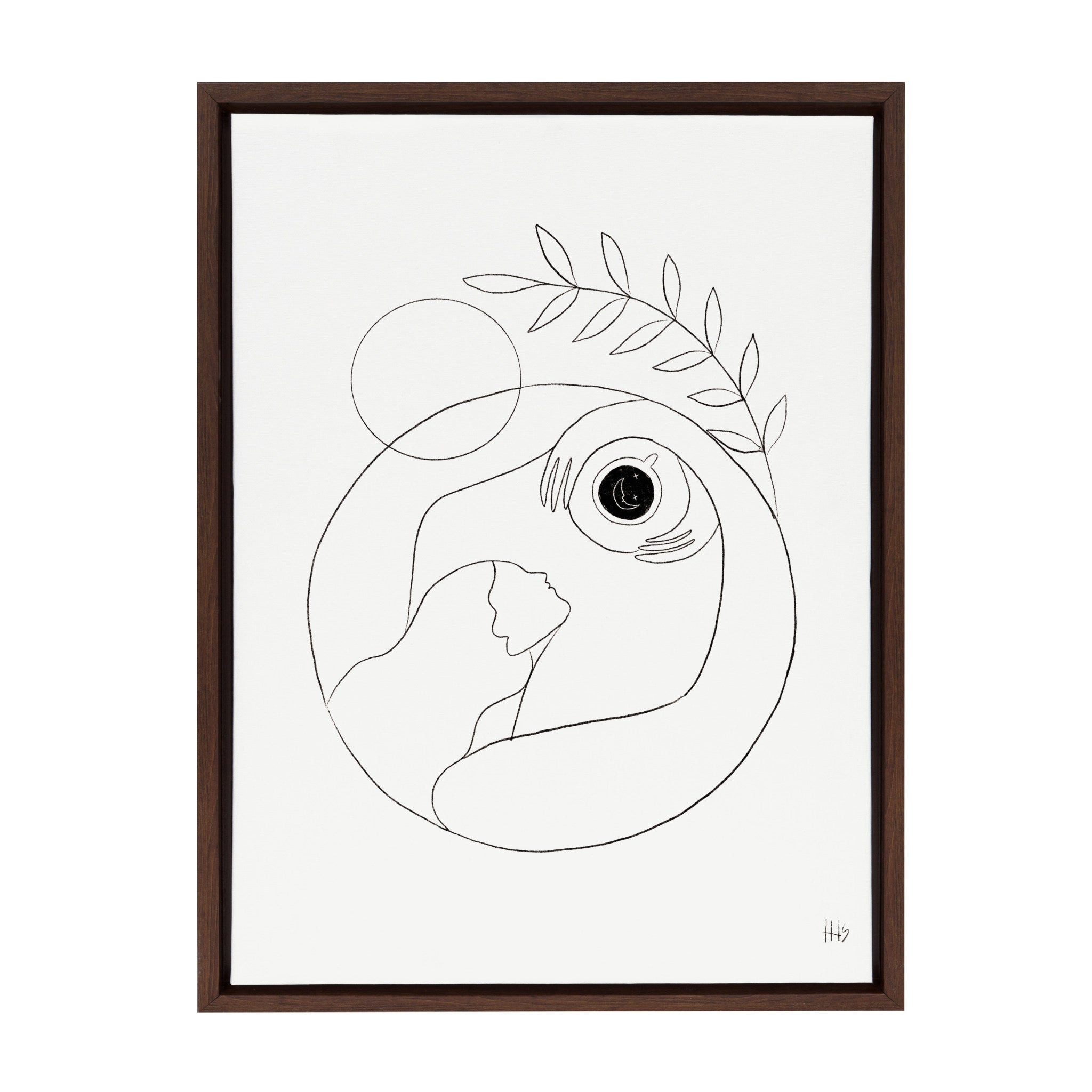 Sylvie Morning Coffee Hug Framed Canvas by Maggie Stephenson