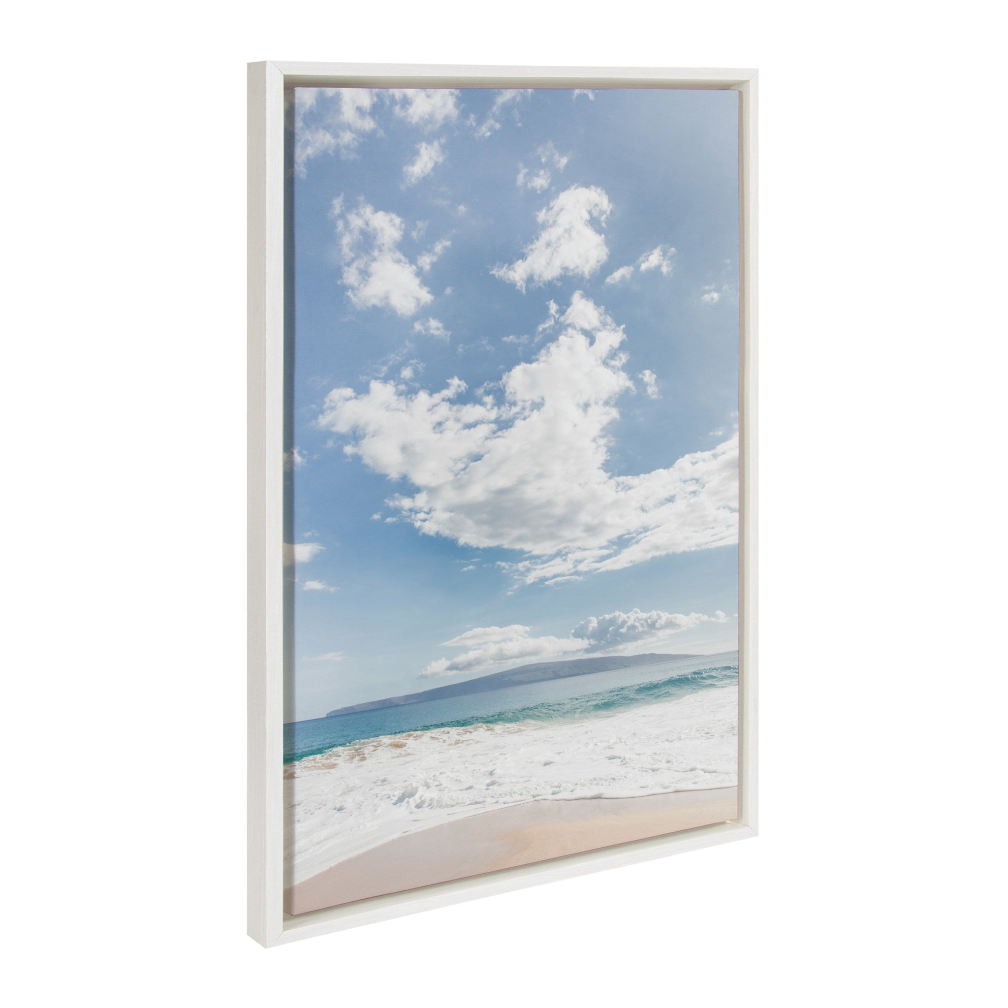 Sylvie Beach Framed Canvas by Alicia Abla