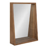 Hutton Wood Framed Wall Mirror with Shelf