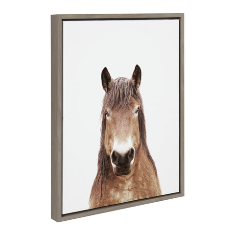 Sylvie Meadow Horse Portrait Framed Canvas by Amy Peterson Art Studio