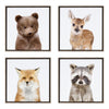 Sylvie Woodland Animal Framed Canvas Art Set by Amy Peterson