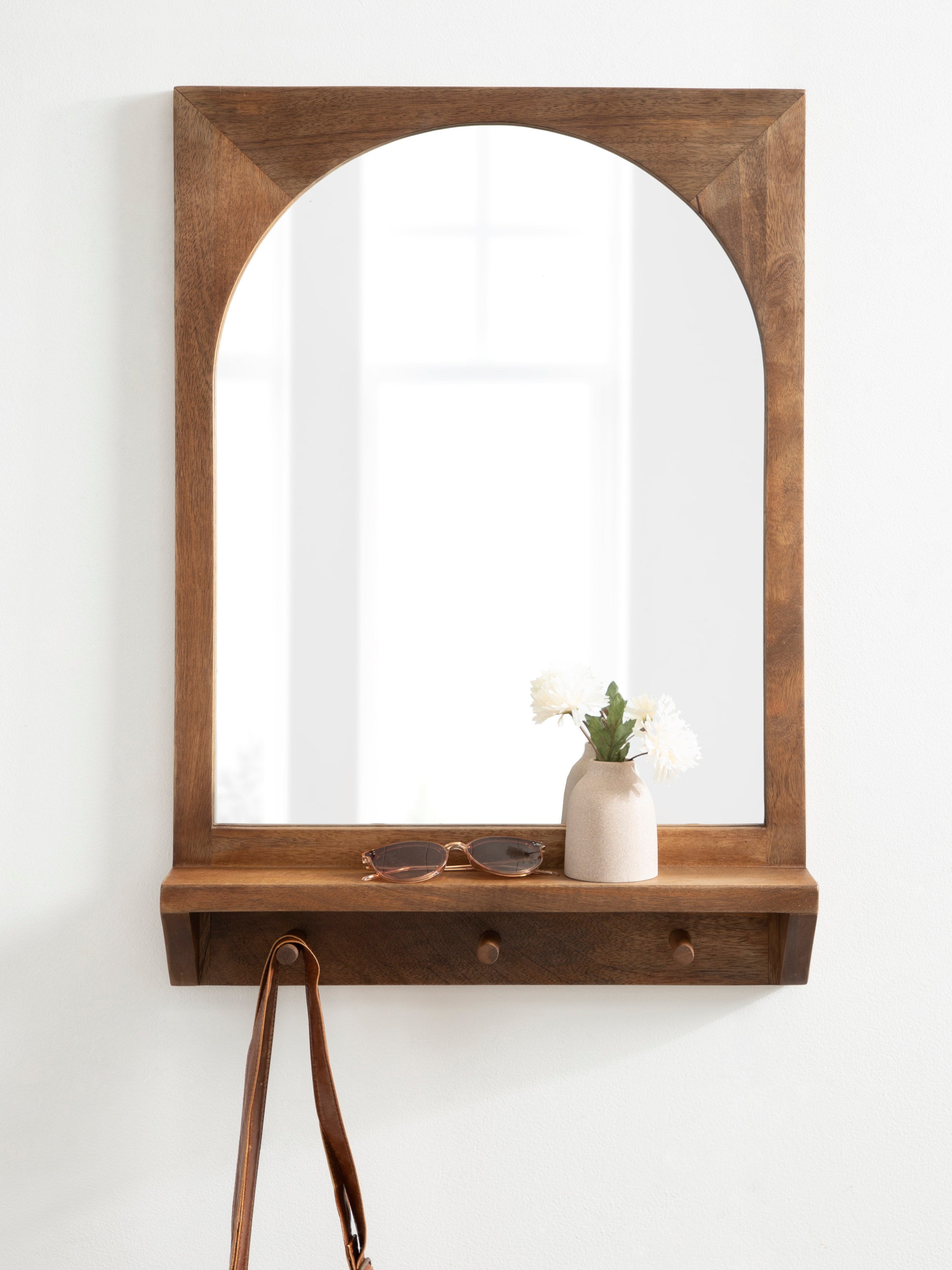 Andover Arch Mirror with Hooks