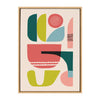 Sylvie Mid Century 5 Framed Canvas by Rachel Lee of My Dream Wall