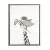 Sylvie Sarifa Giraffe Framed Canvas by Simon Te of Tai Prints