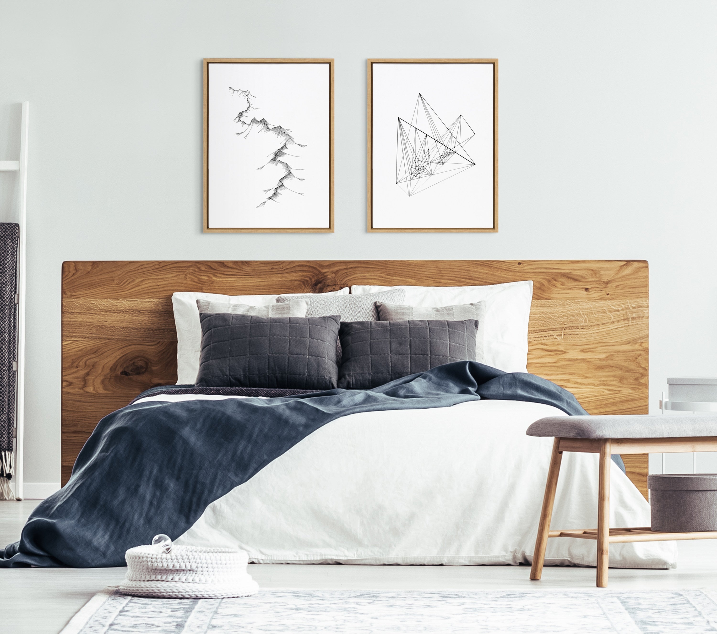 Sylvie Mountains Framed Canvas by Viola Kreczmer