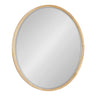 McLean Round Wood Framed Wall Mirror