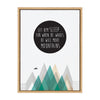 Sylvie Move Mountains Framed Canvas by Rachel Lee of My Dream Wall