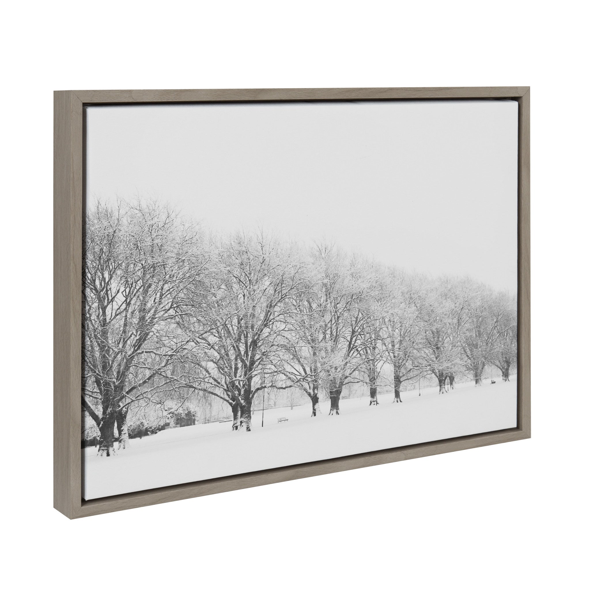 Sylvie A Snow Day Framed Canvas by Laura Evans