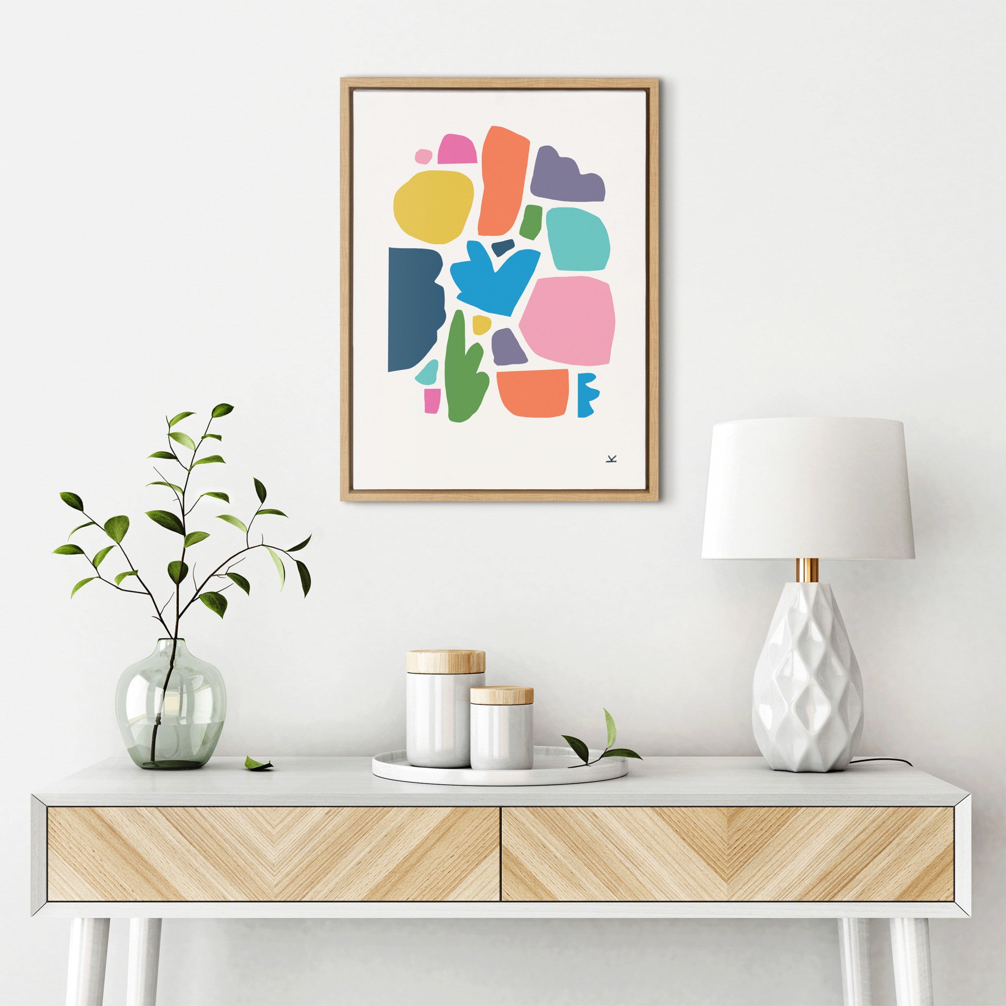 Sylvie Summer Love Songs Framed Canvas by Kelly Knaga