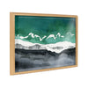 Blake Black Sands Dream Framed Printed Glass by Janet Meinke-Lau