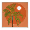 Sylvie Miami Moonrise Framed Canvas by Erika Wynn