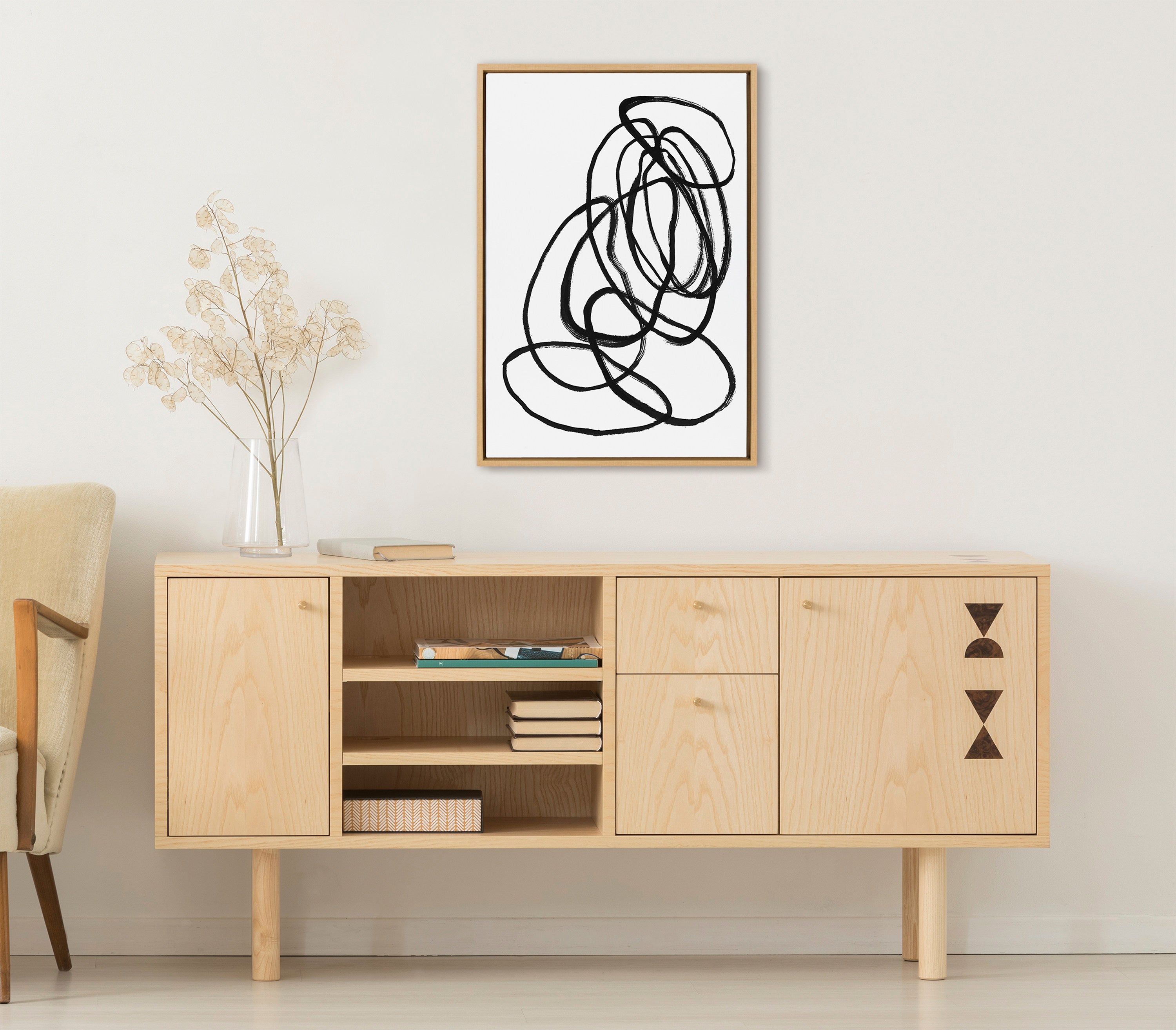 Sylvie Ring of Light 2 Framed Canvas by Nikki Chu