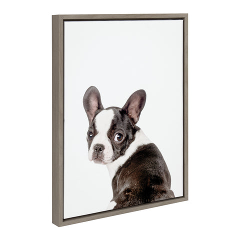 Sylvie Animal Studio French Bulldog Framed Canvas by Amy Peterson Art Studio