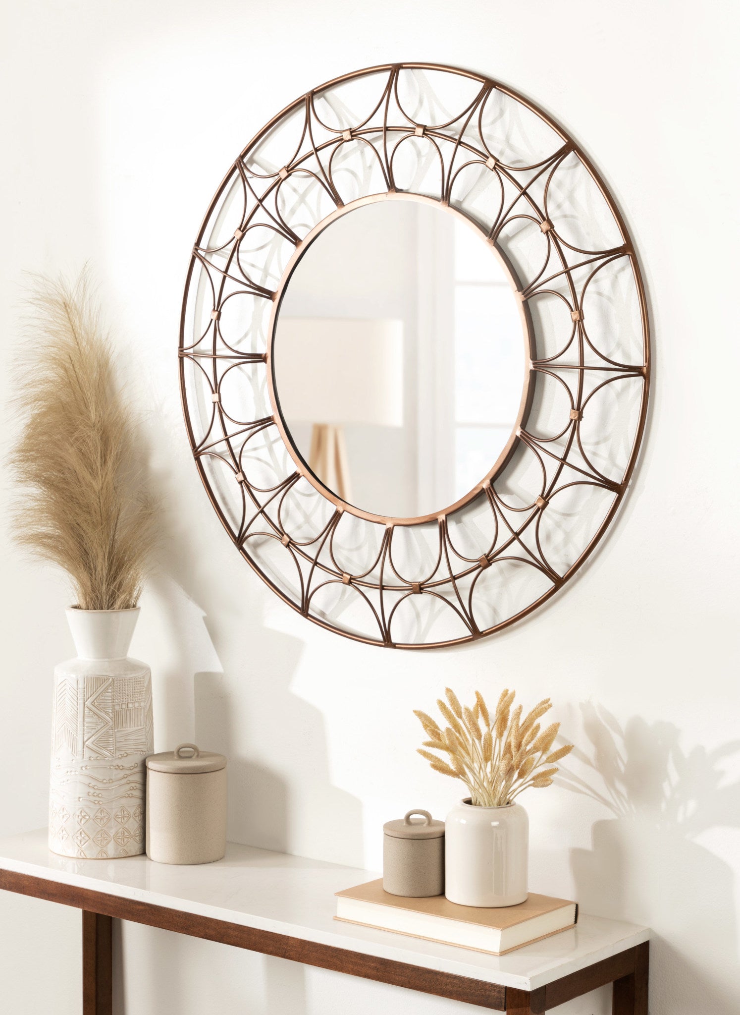Avoca Decorative Round Mirror