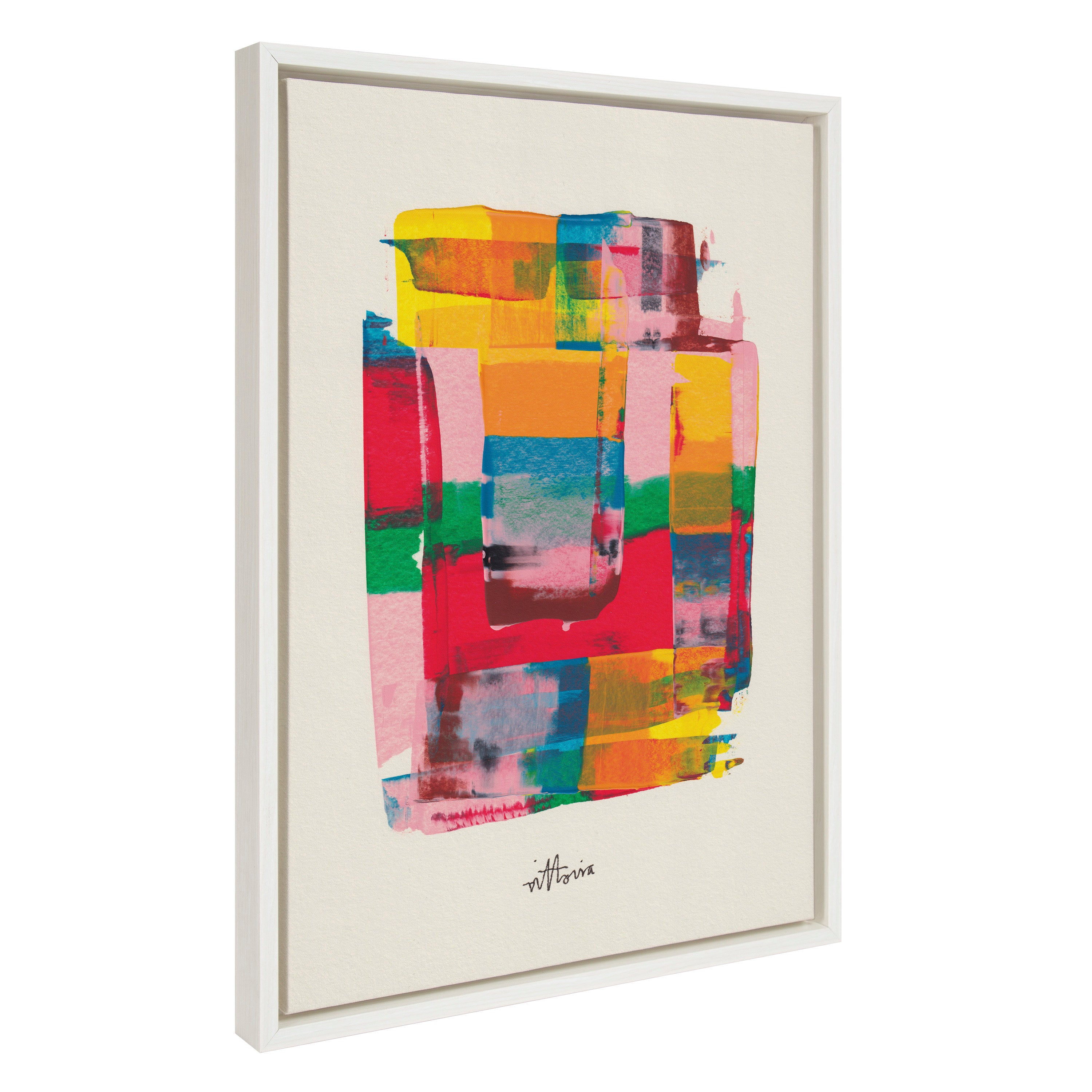 Sylvie Embrace The Excess Framed Canvas by Amber Vittoria