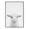 Sylvie Baby Goat Framed Canvas by Simon Te Tai