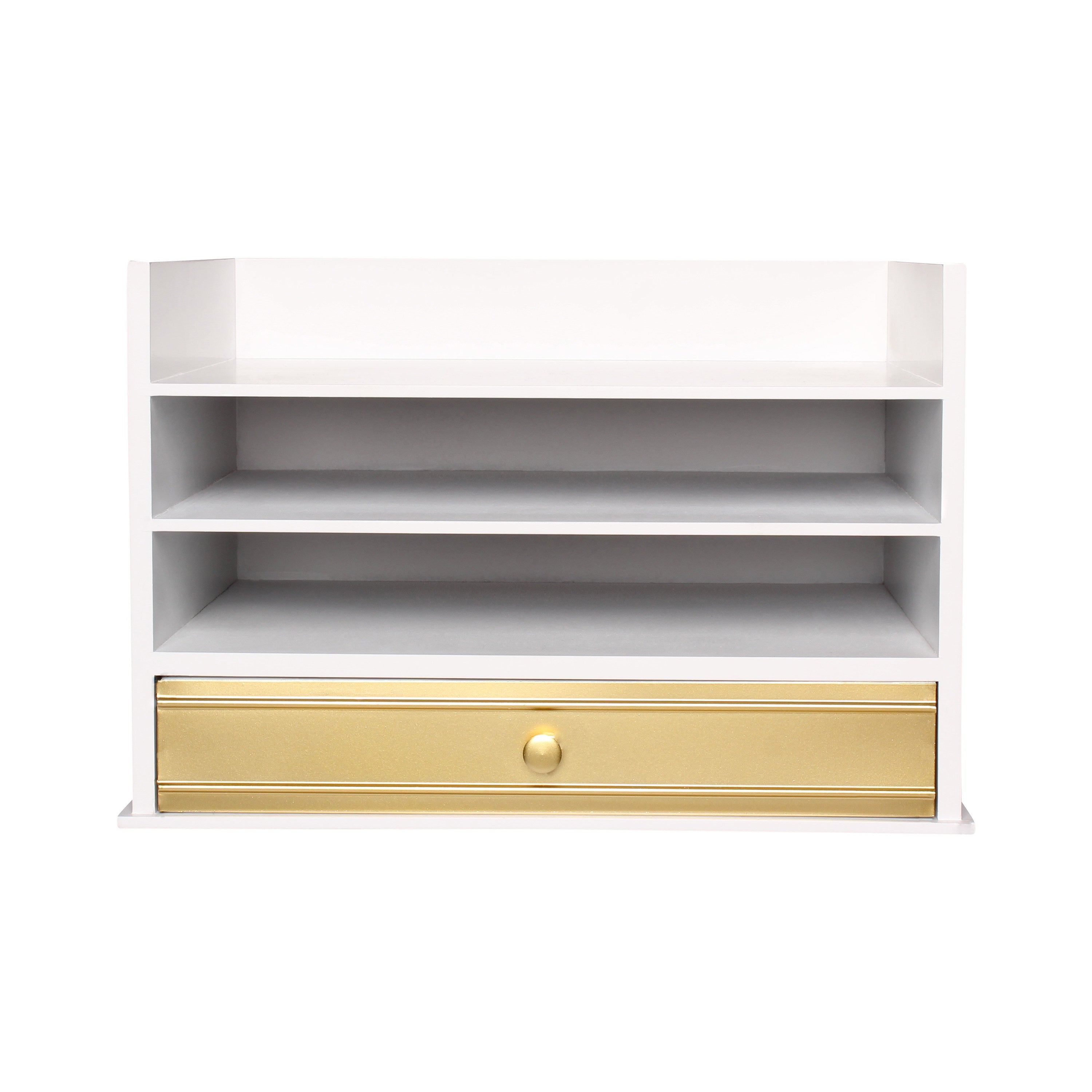 Industrious Desktop Wood Letter Tray