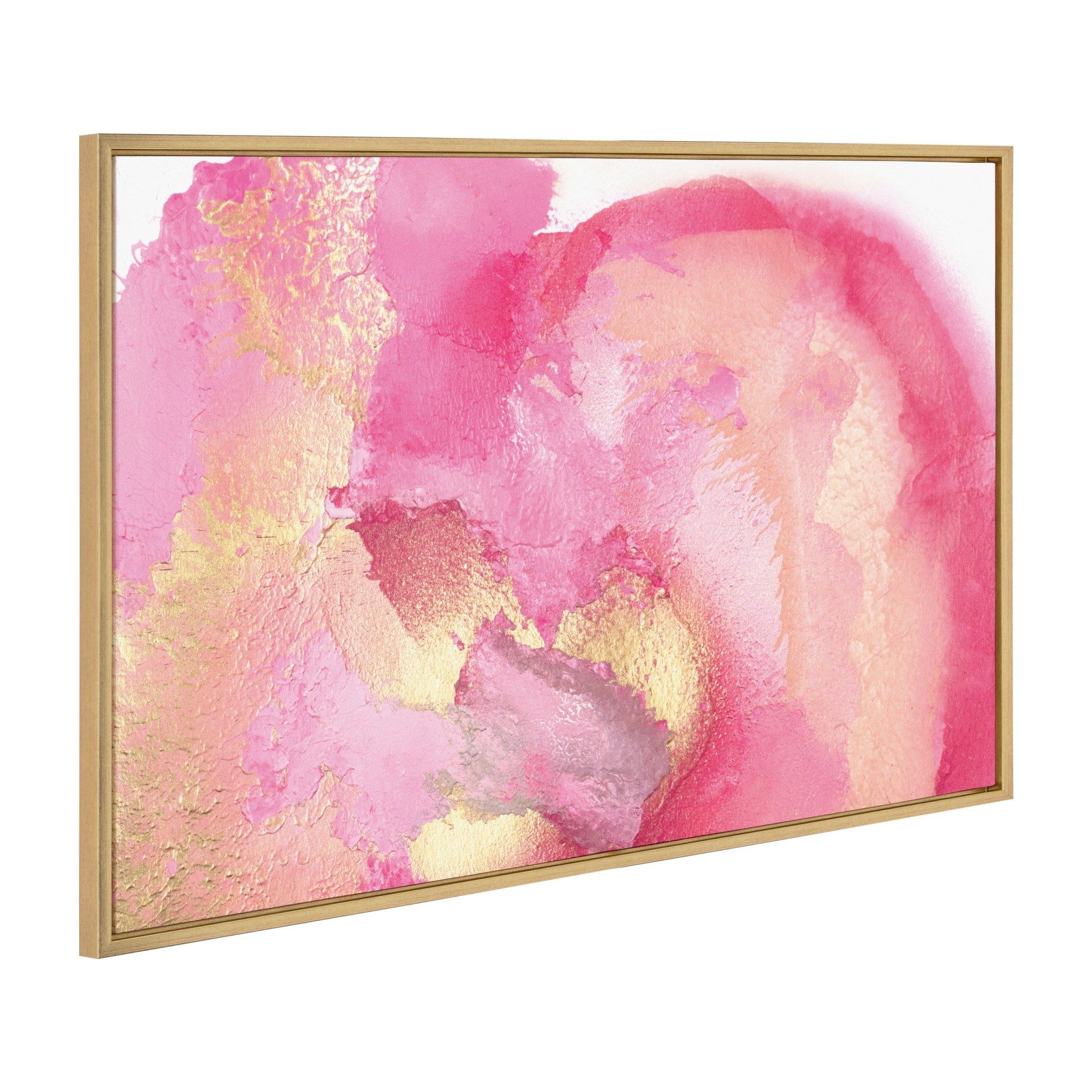 Sylvie Pink Golden Hour Framed Canvas by Mentoring Positives