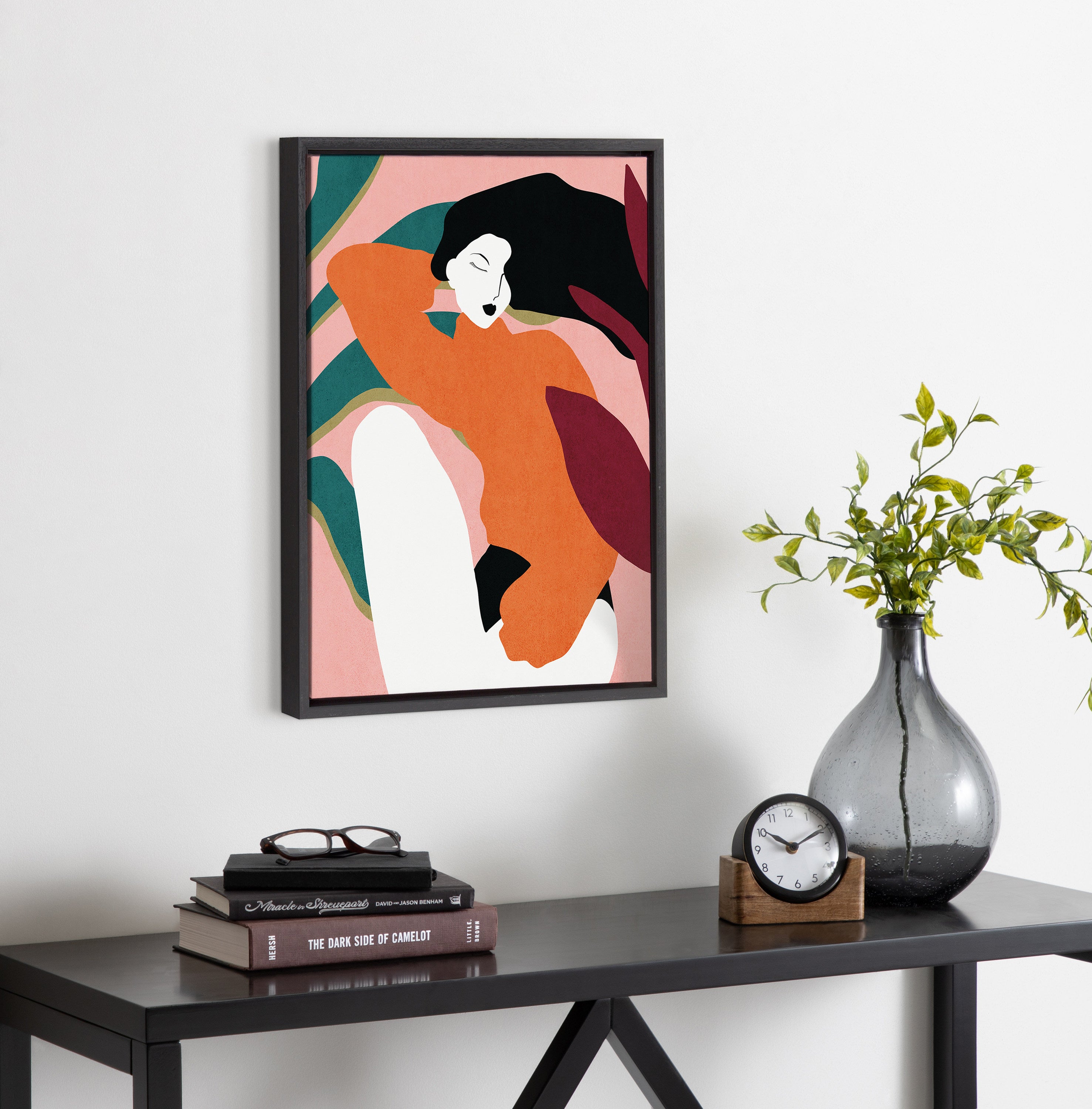 Sylvie Midori Framed Canvas by Alexander Ginzburg