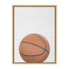 Sylvie Color Basketball Portrait Framed Canvas, Natural 18x24