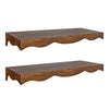 Justina Wood Wall Shelf Set