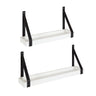 Sudbury Wood and Metal Wall Shelf Set