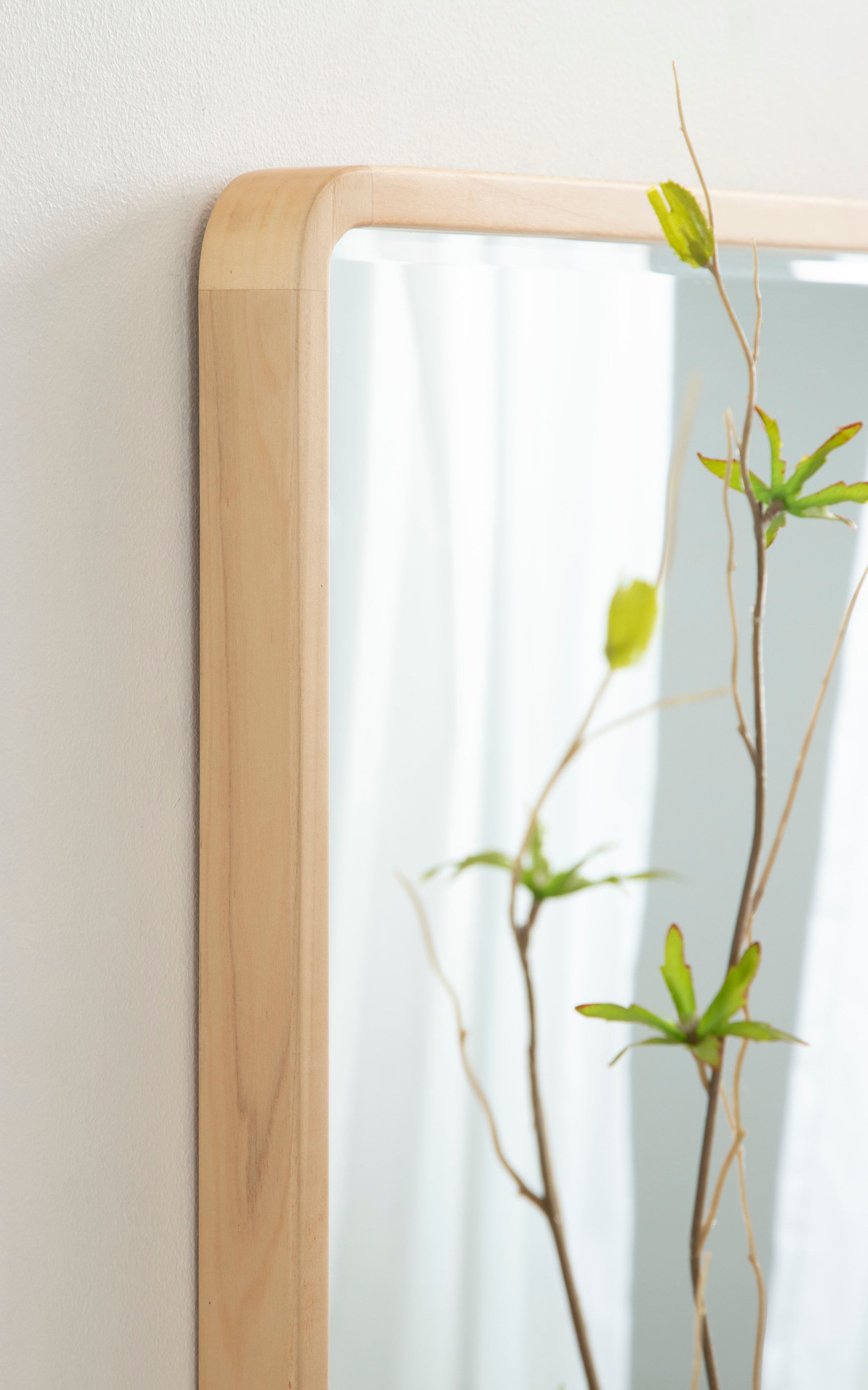 McLean Wood Radius Rectangle Wall Mirror