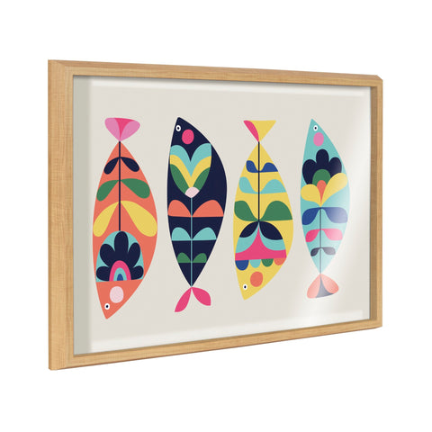 Blake MCM Fish Framed Printed Glass by Rachel Lee of My Dream Wall