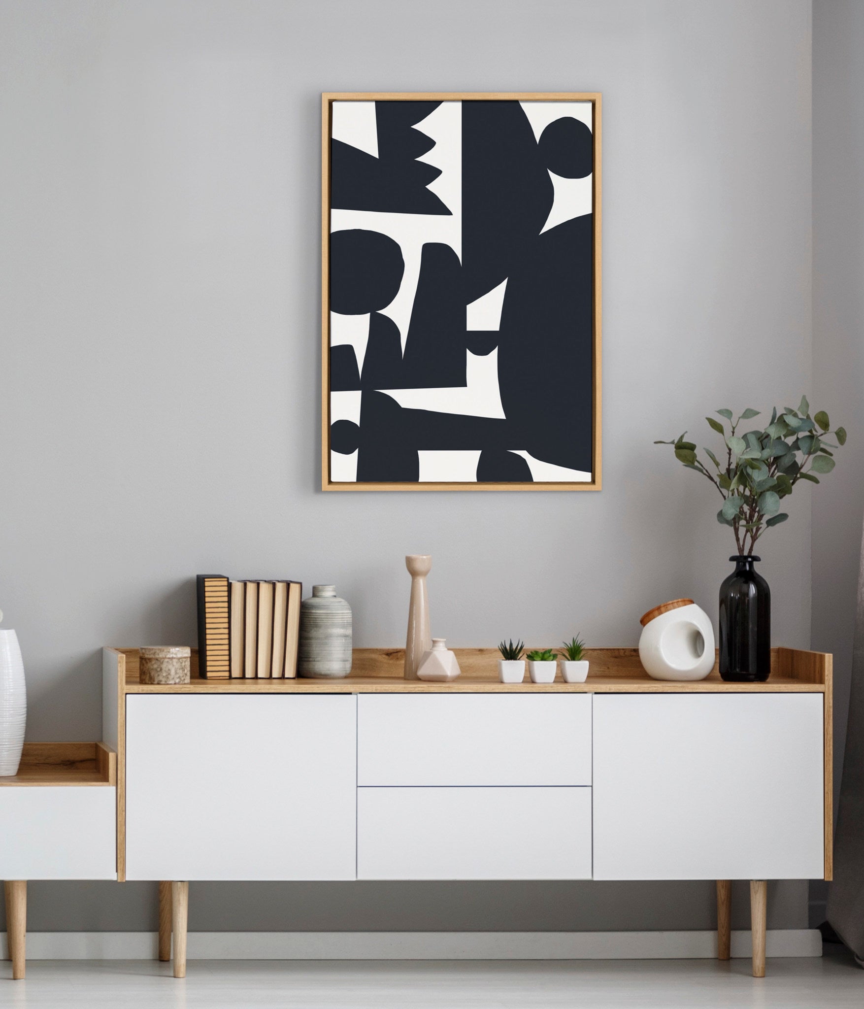 Sylvie Quiet Jungle 1 Framed Canvas by Kelly Knaga