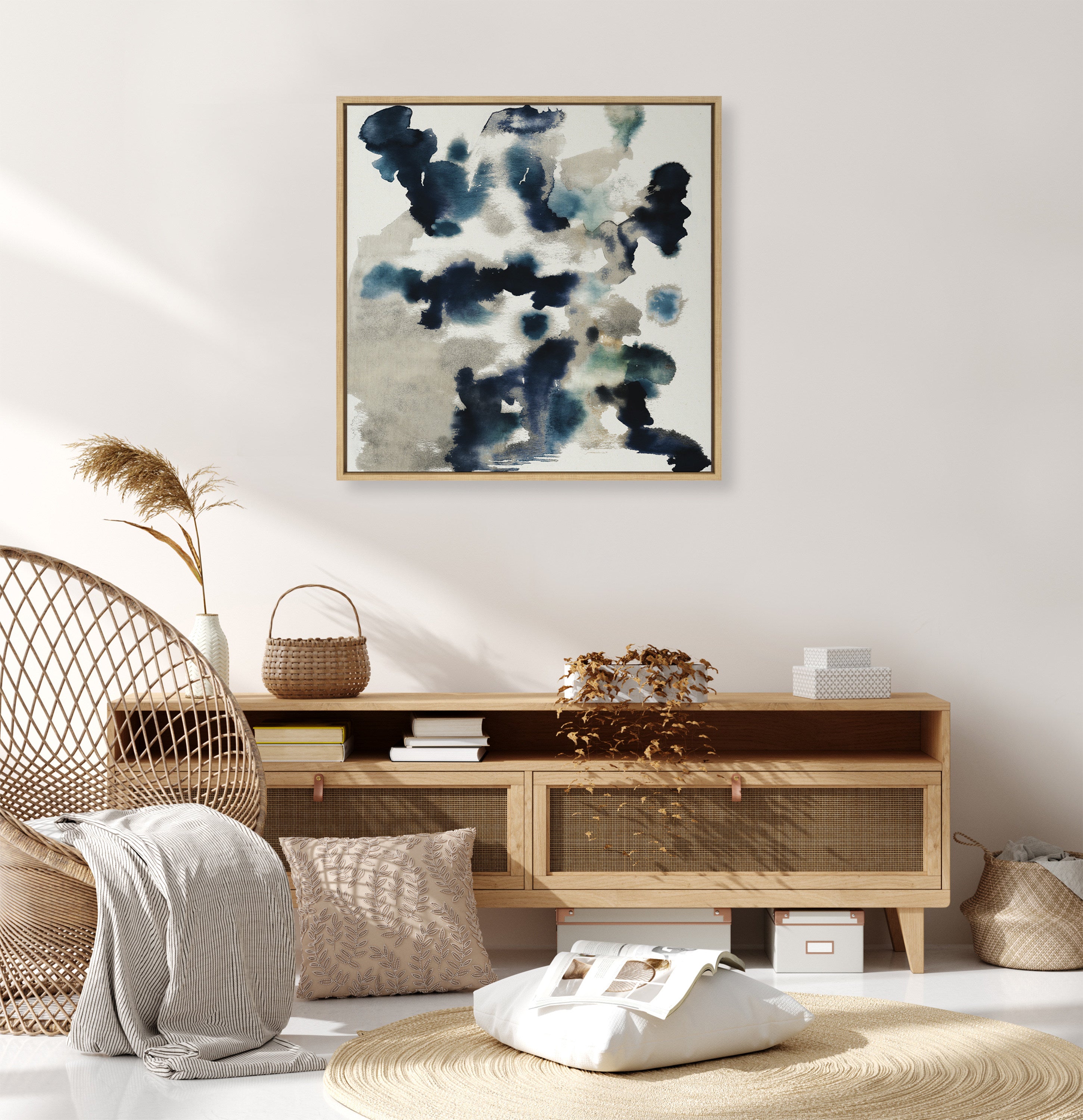 Sylvie Gilded Watercolor Framed Canvas by Amy Lighthall