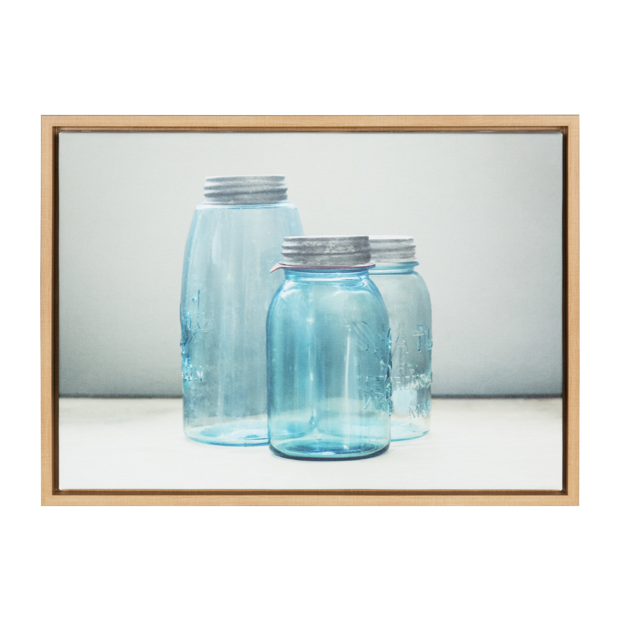 Sylvie Blue Jars Framed Canvas by F2 Images