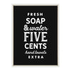 Sylvie Fresh Soap Black Framed Canvas by Maggie Price