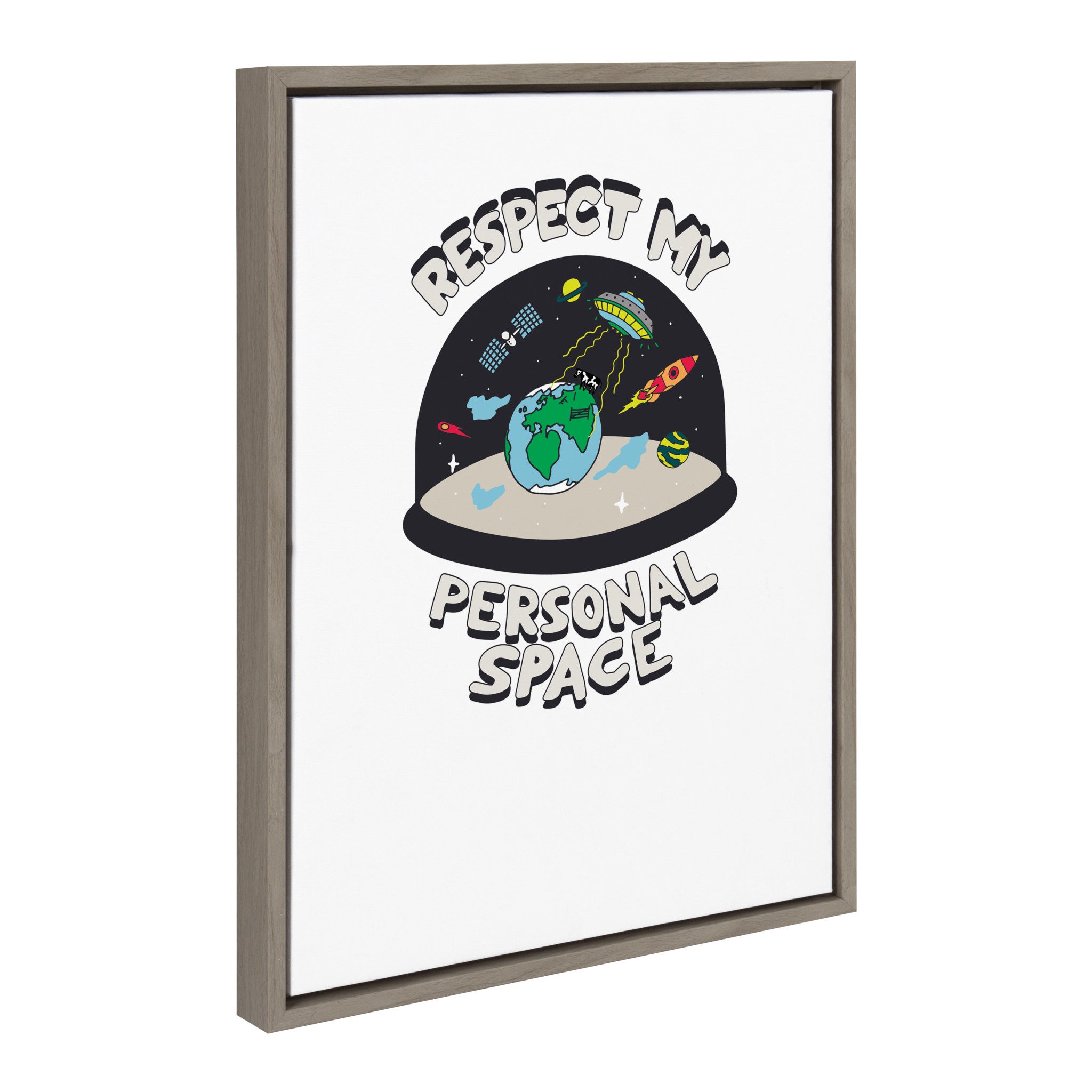 Sylvie Personal Space Framed Canvas by The Creative Bunch Studio