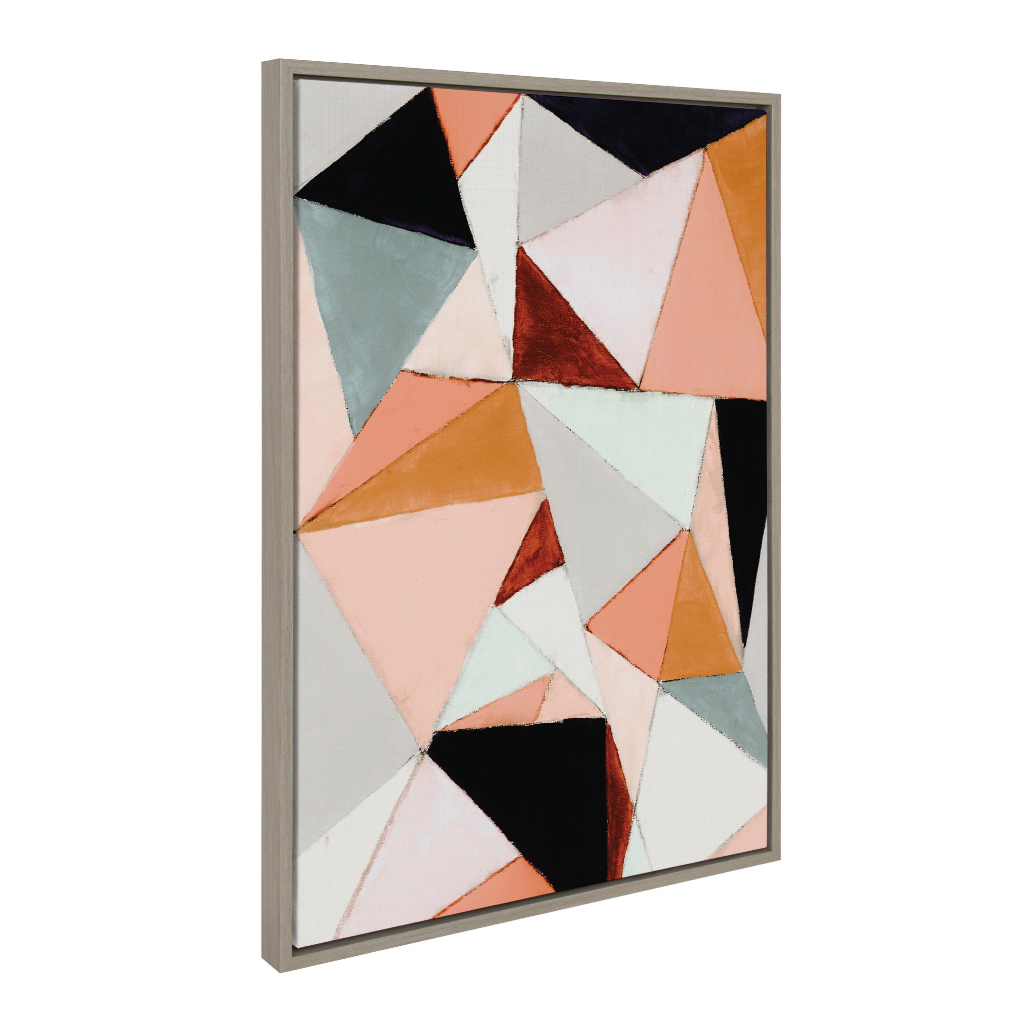 Sylvie Geo Abstract Framed Canvas by Amy Lighthall