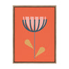 Sylvie Flower in Orange Framed Canvas by Apricot and Birch