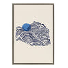 Sylvie Indigo Morning View Framed Canvas by Hannah Beisang