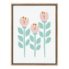 Sylvie Scandi Paper Flowers Framed Canvas by Myriam Van Neste