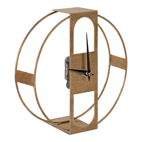 Urgo Numberless Metal Tabletop Clock