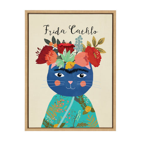 Sylvie Frida Cathlo Framed Canvas by Mia Charro