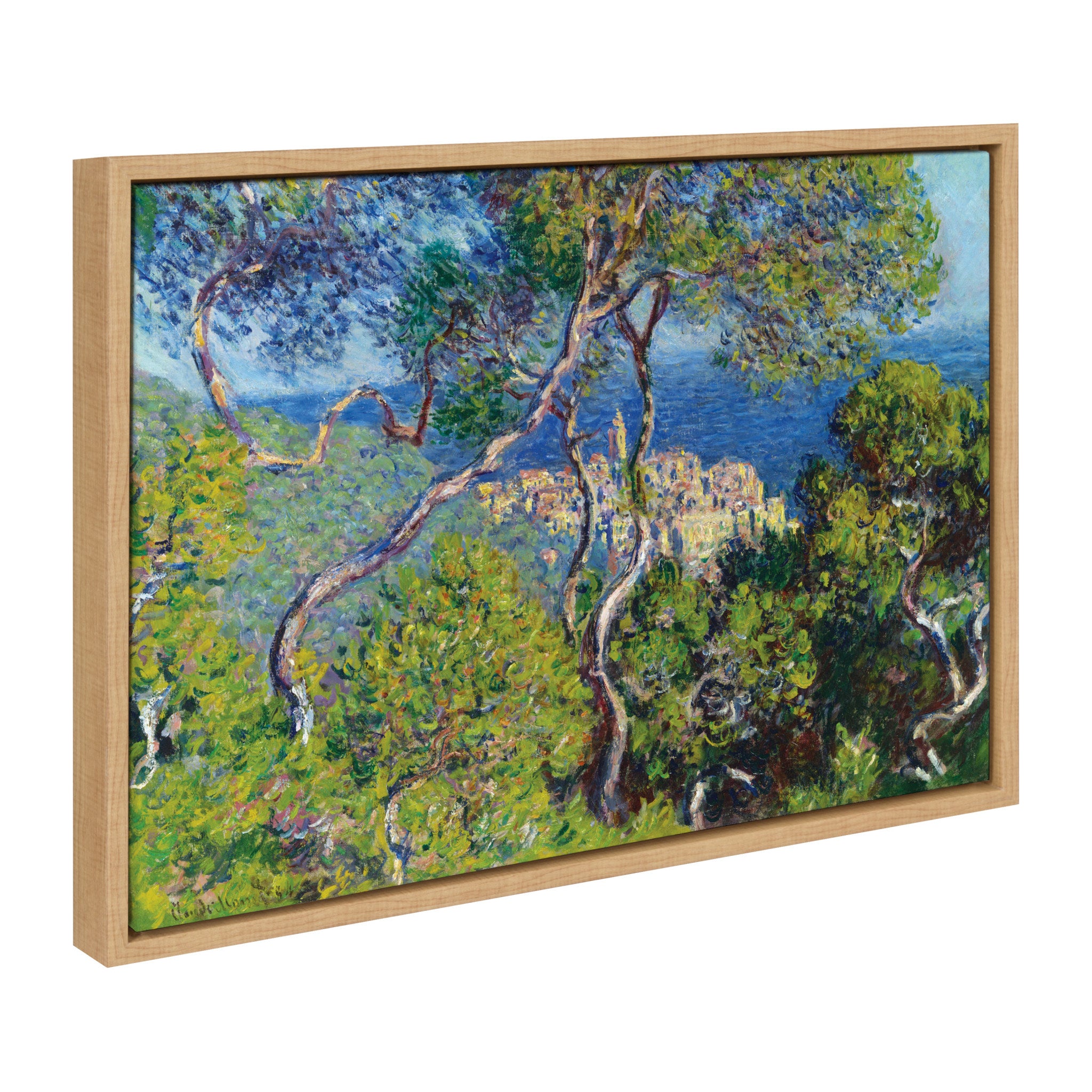 Sylvie Claude Monet Bordighera 1884 Framed Canvas by The Art Institute of Chicago
