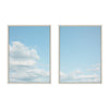 Sylvie Soft and Fluffy Clouds Framed Canvas by Stephanie Klatt