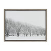 Sylvie A Snow Day Framed Canvas by Laura Evans