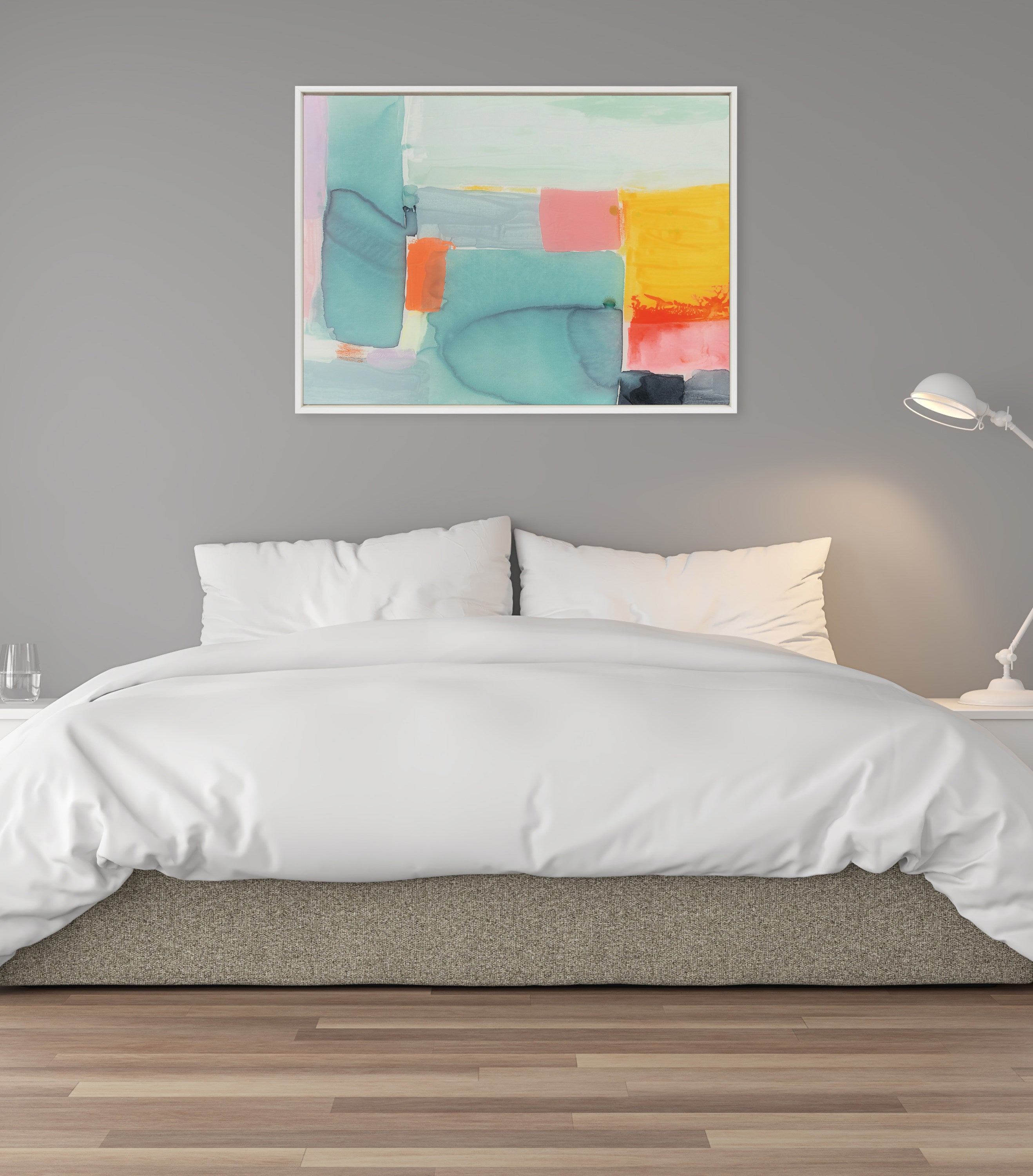 Sylvie United Colors II Framed Canvas by Amy Lighthall